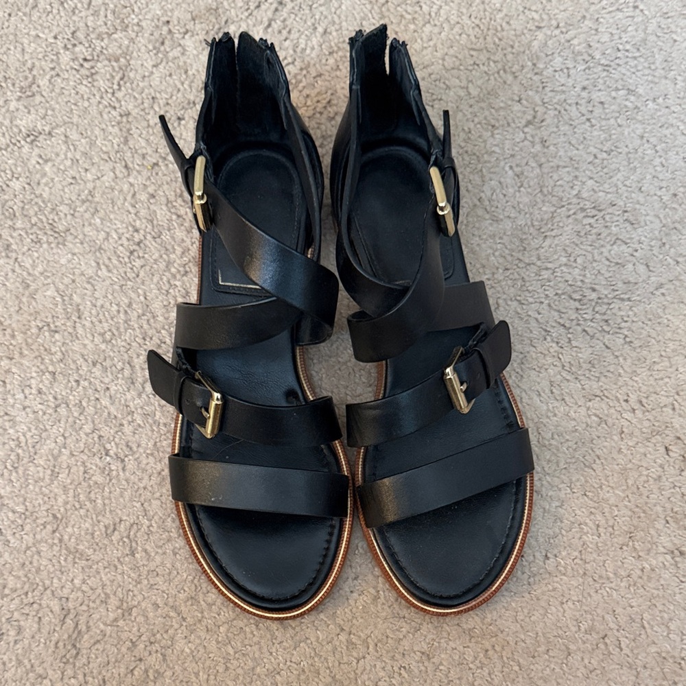 Black Strappy Sandals